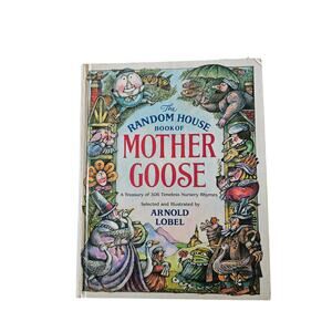 The Random House Book of Mother Goose Vintage 1986 Color Illustrated Hardback